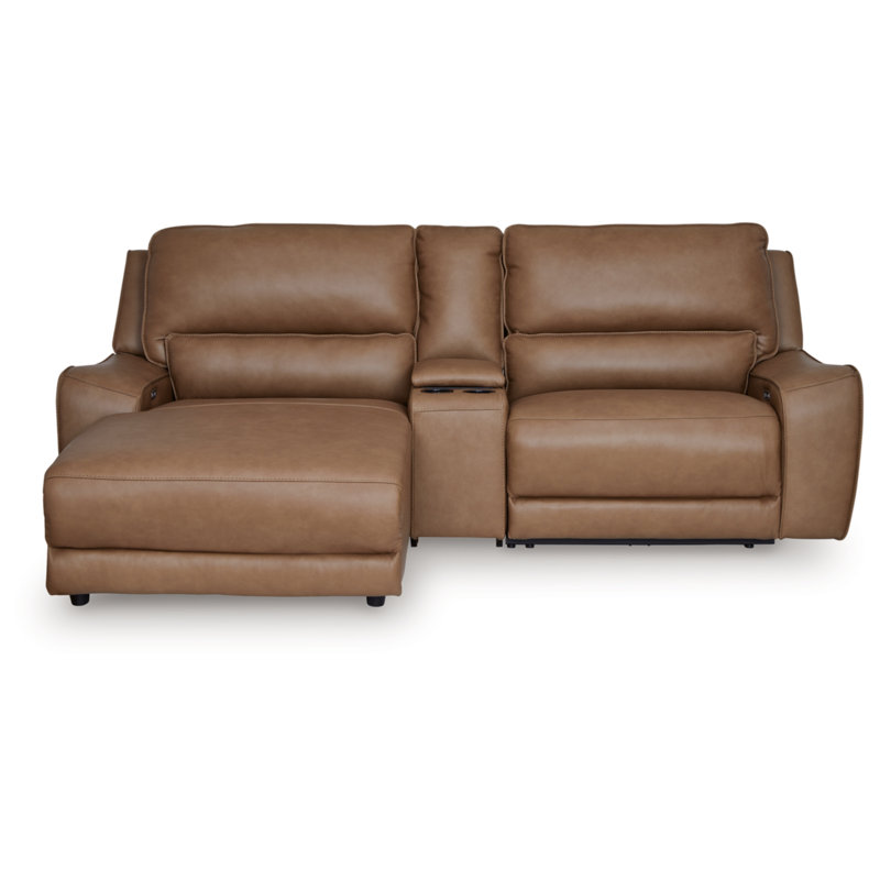 Canapé modulaire inclinable électrique avec méridienne 3 pièces Silverbrooke, Orienté à gauche (vu de face)