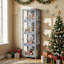 Vitrine H 55 "avec porte rabattable en acrylique, vitrine de rangement à 4 niveaux-2053859596