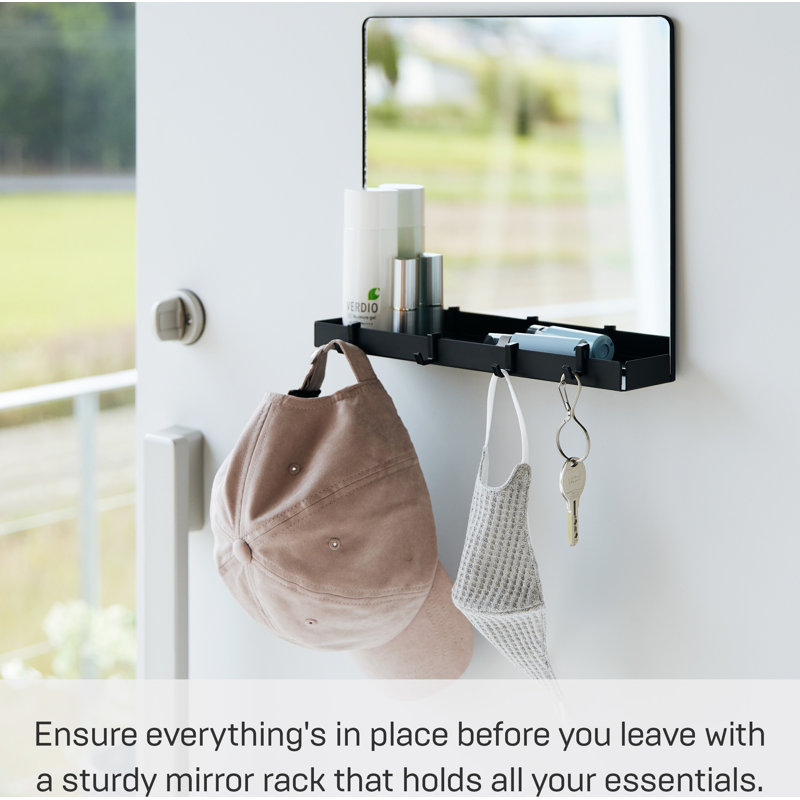 Miroir magnétique Yamazaki Home, Noir