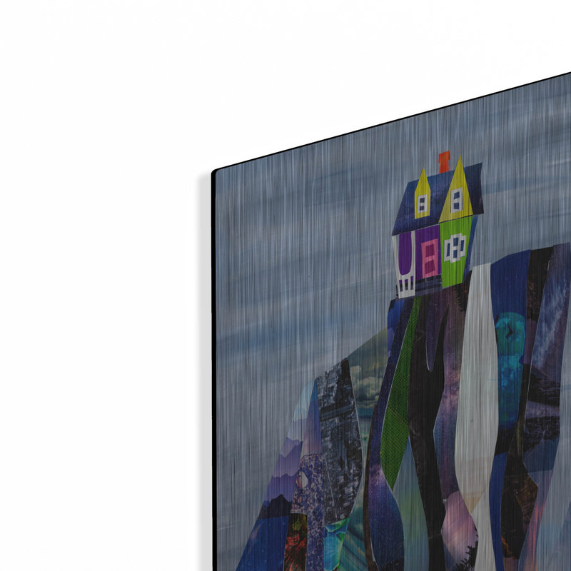 Red Barrel Studio® «Up 4» par Artpoptart, art mural en métal, H 24 po x l 16 po