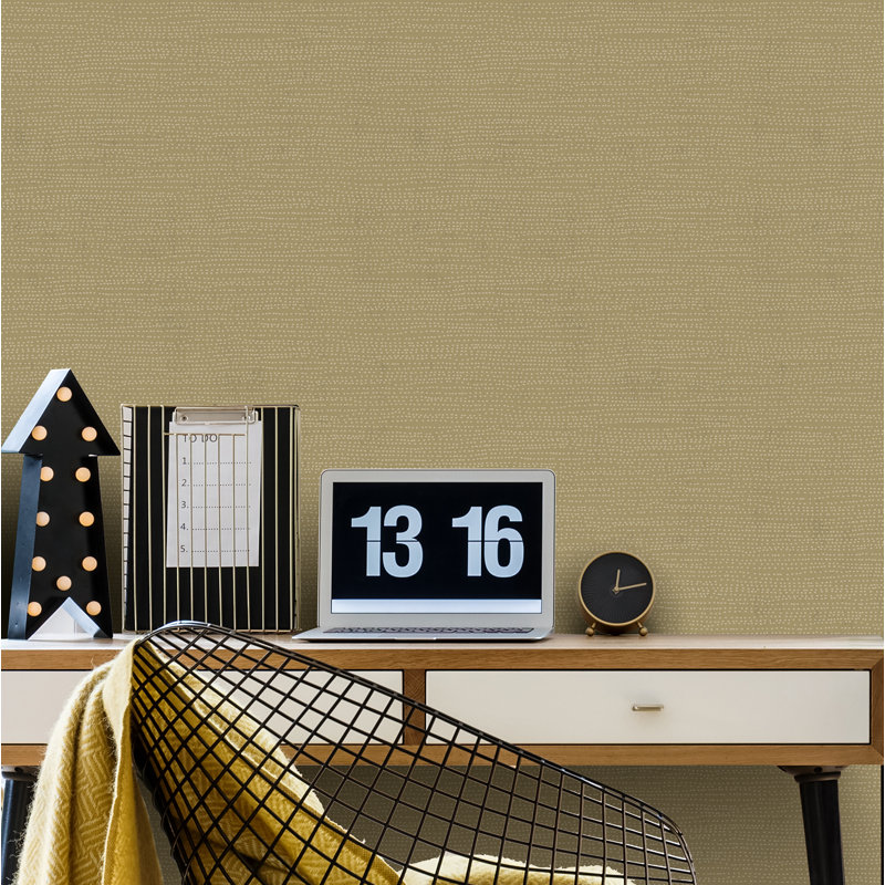 10.05m x 53cm Matte Wallpaper Roll, Gold