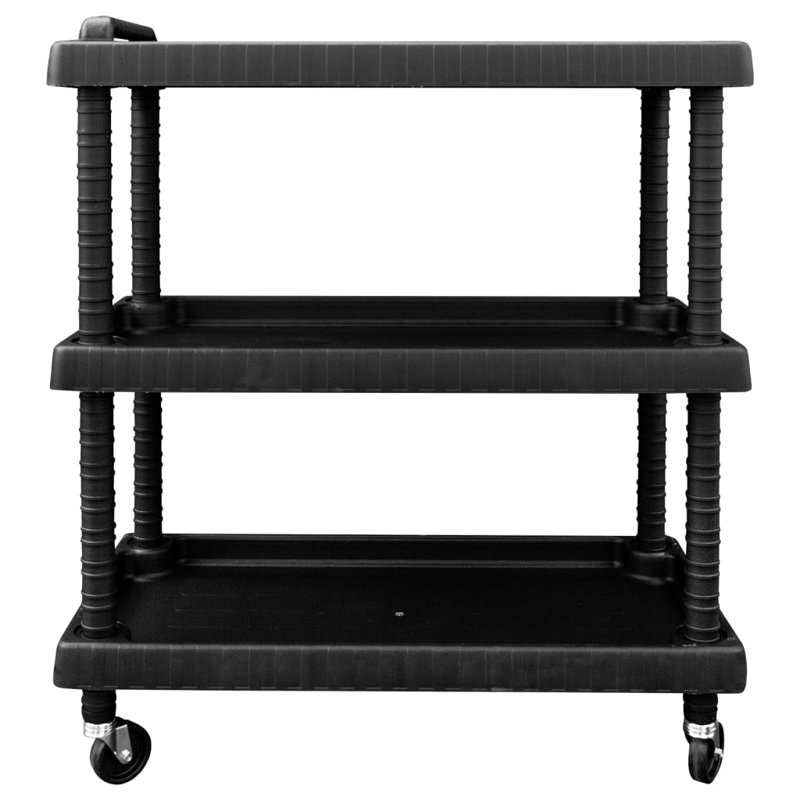 75cm W Plastic Shelving Unit with Wheels