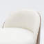 Chaise de meuble-lavabo d'appoint moderne avec dossier en bois cintré-283302373