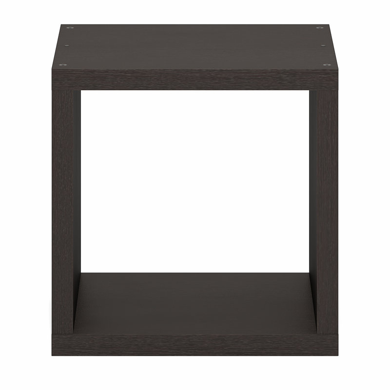 Étagère à livres empilable, bibliothèque cubique de rangement avec dos ouvert, extra épaisse, 40 x 40 x 37 cm, idéale pour le salon, la chambre ou le bureau, chêne noir foncé