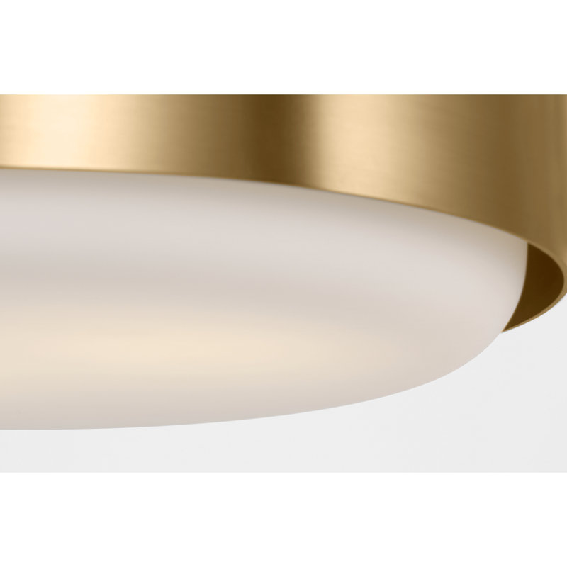 Aurelle 2 - Light Flush Mount, Estate Brass