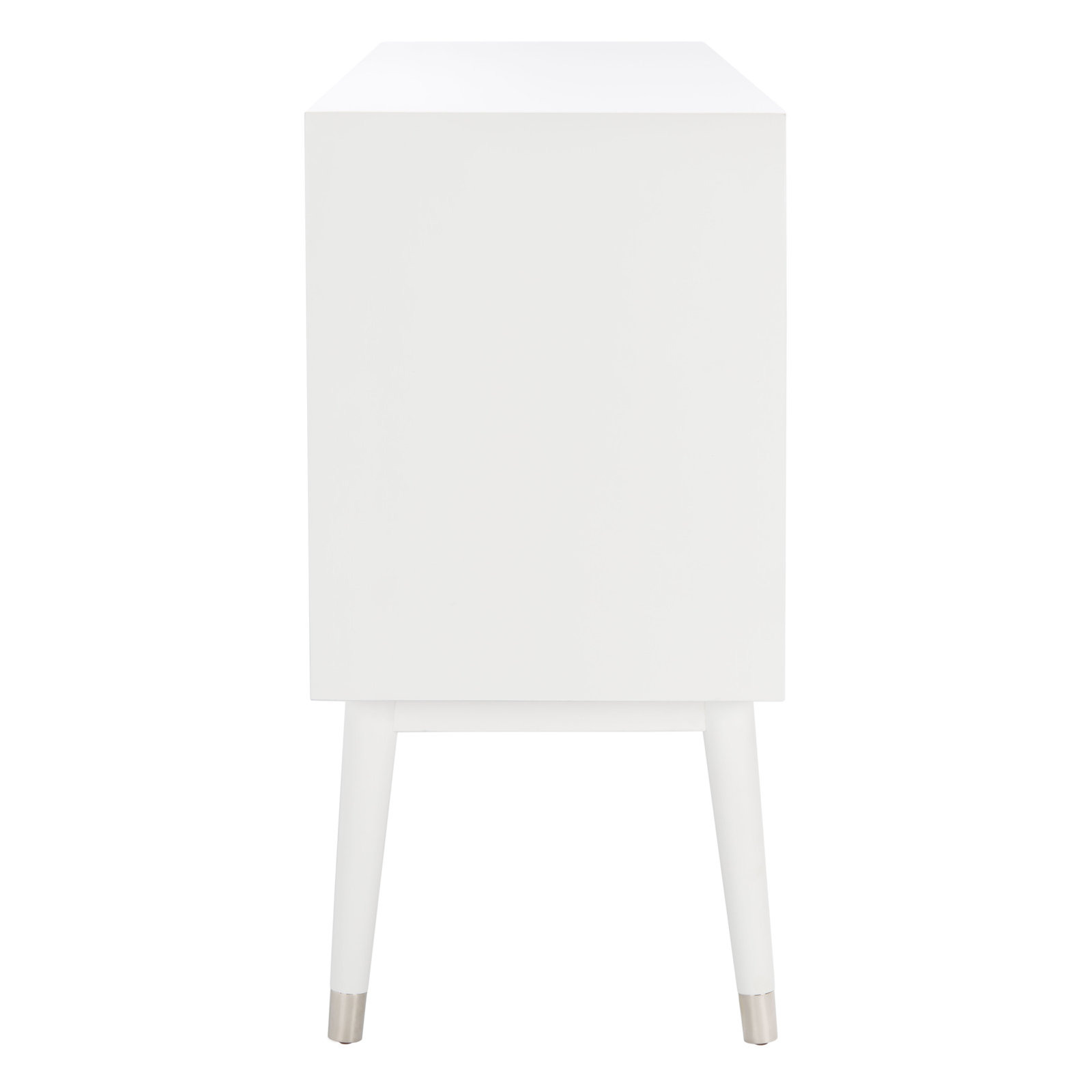Samuel 6 - Drawer Double Dresser, White/Silver