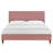 Modway Leah Chevron Tufted Performance Velvet Platform Bed-1183641406-1183641405
