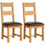 6 -Person Extendable Oak and Pine Solid Wood Dining Set-33580037-33580134
