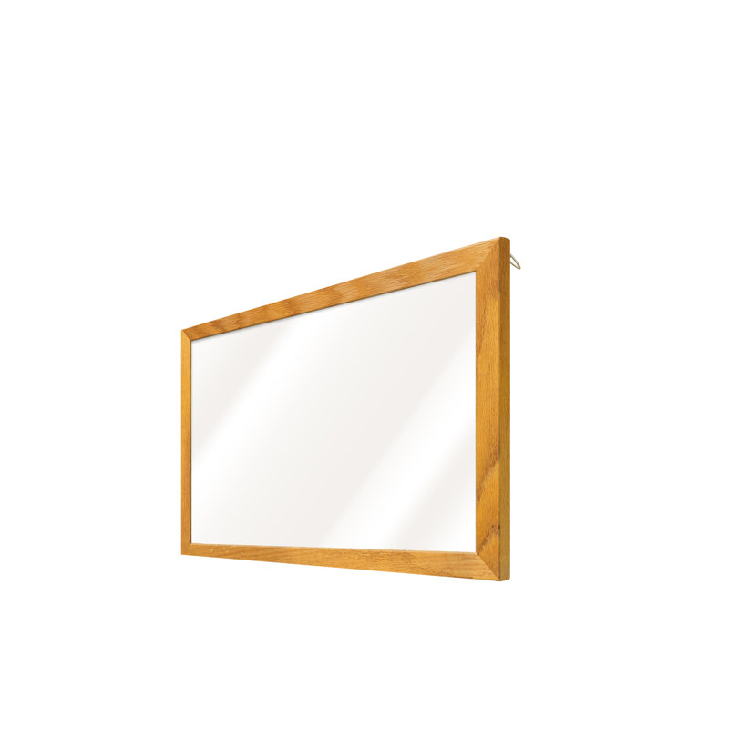 AARCO No White Markerboard Wood Whiteboard, 12'' H x 18'' W