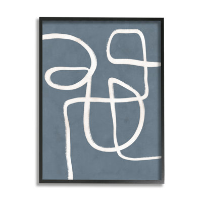 Dessin abstrait ligne abstraite cursive