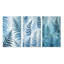 «Blue Fern Fond», 3 pièces sur toile-1989404950-1989404954
