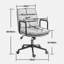 Chaise de bureau avec roulettes et fauteuil pivotant en cuir PU