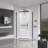 36*"36"*72"Pivot shower door, with 1/4" (6MM) tempered glass,Frameless Neo-Angle Pivot Shower Enclosure in Chrome for Bathroom Shower Door-118021315