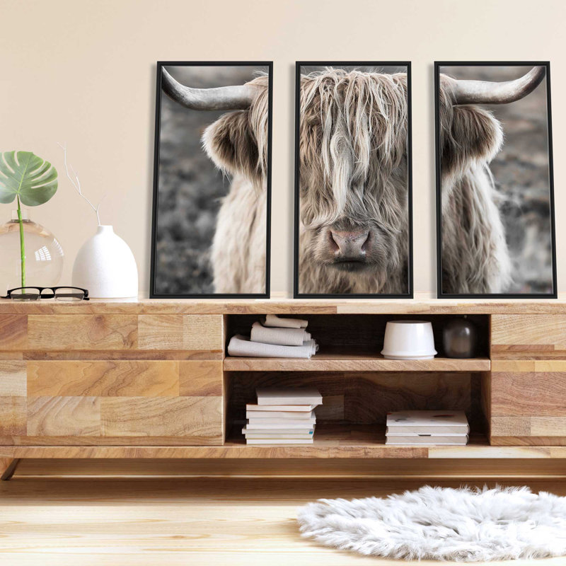 Highland Skye, encadré sur toile, 3 pièces par Danita Delimont, H 41,5 po x l 64,5 po x P 2 po