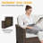 74.8? Wide Patio Outdoor All-Weather Wicker 3-Seat Sofa With Olefin Cushions-2140252586