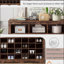 Buffet rustique brun avec rangement pour chaussures-395027242