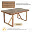 Ensemble de salle à manger d'extérieur en bois d'acacia de haute qualité, durable et élégant pour le patio, le balcon et la cour