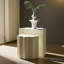 2 pièces, table de bout en fibre de verre, bords ondulés doux, conception sophistiquée, sans assemblage, 19,59 po de hauteur, pour table basse avec accoudoirs, petit appartement élégant et polyvalent