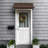 Awntech Charleston Acrylic Fabric Awning with Iron Scroll Arms-111684932-111684940