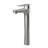 Brushed Nickel Bathroom Sink Faucet, Tall Spout For Hand - Washing Comfort, Single Hole Installation, Precise Water Flow Via Ceramic Valve Heavy Duty Brass, Drip Function Valve, One Handed-129101732