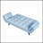 Comfortable Blue Sofa With Soft Armrests And Throw Pillows, Perfect For Small Apartments And Bedrooms.-1565259126