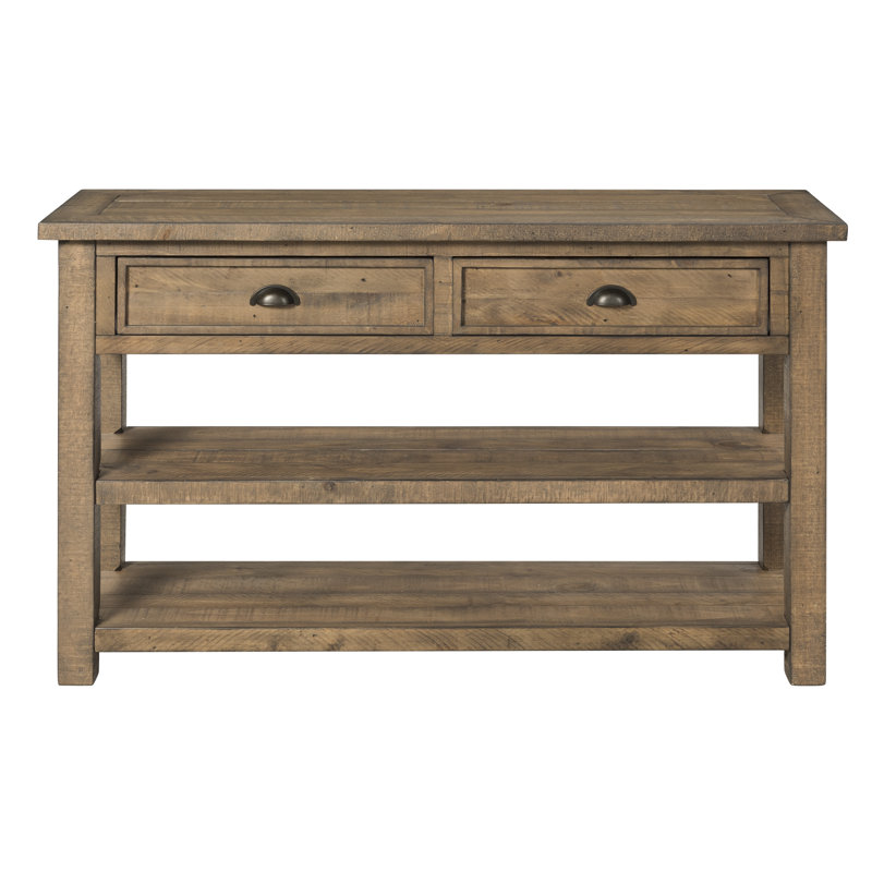 Holliman 50'' Solid Wood Console Table, Reclaimed Natural
