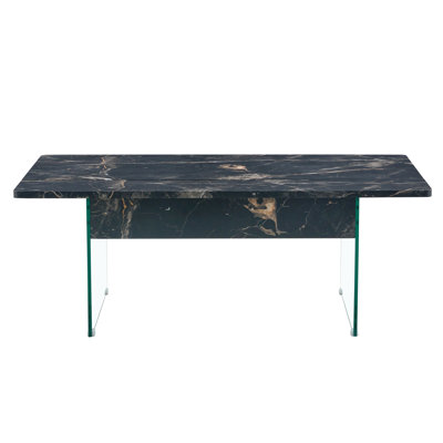43.3-Inch Lift-Top Coffee Table With Storage,White Marble-Finish Top With Sturdy Tempered Glass Legs Space-Saving  Multi-Color  For Living Room & Offi -  Ebern Designs, E1AF436715B94D6FA16535DE21249B4B
