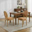 Chaises en bois avec cadre, ensemble de 2 chaises rembourrées et chaises en bois-134380455