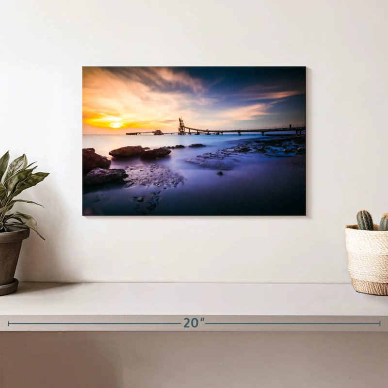 Plage de coucher de soleil Gillard Kralendijk, H 8 po x l 12 po