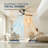  52-inch Modern Ceiling Fan with Light, 3 Solid Wood Blades, DC Motor, 6 Speeds, Downrod Mount for Bedroom, Living Room-530059208-530059217