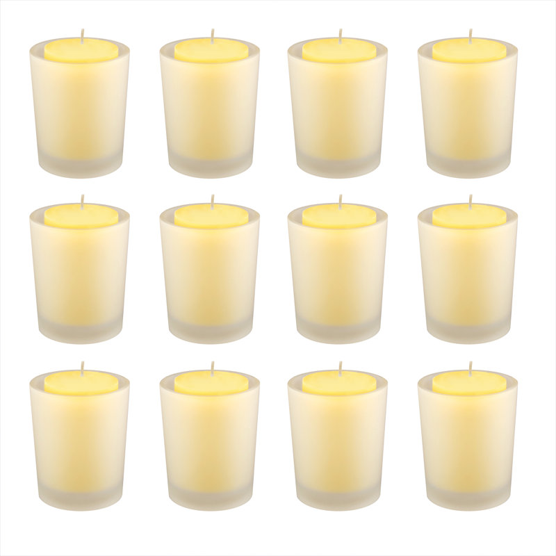 Porte-bougies votives Citronella - 12 unités, Givré
