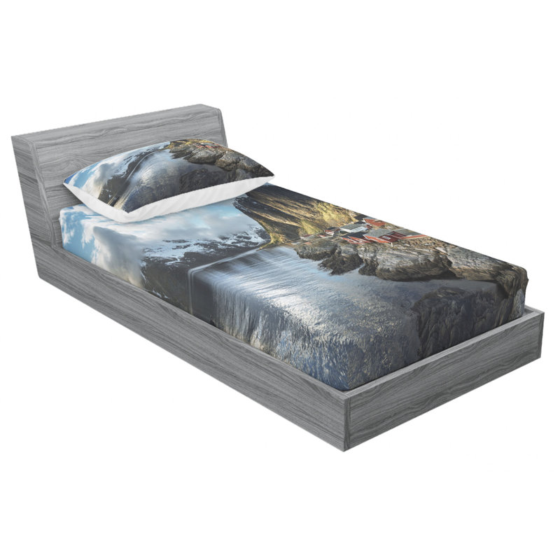 Microfiber Sheet Set, Twin XL Sheet Set with Fitted Sheet