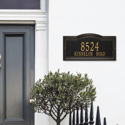 Signature Series 2-Line Wall Address Plaque