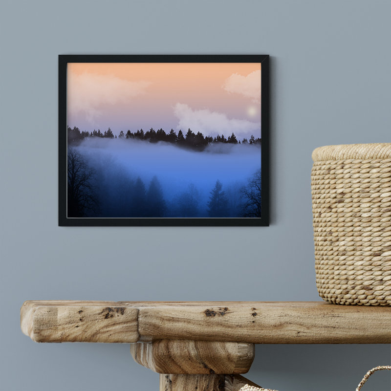 «Misty Trees», impression sur toile sans cadre, H 5 po x l 7 po x P 0,01 po