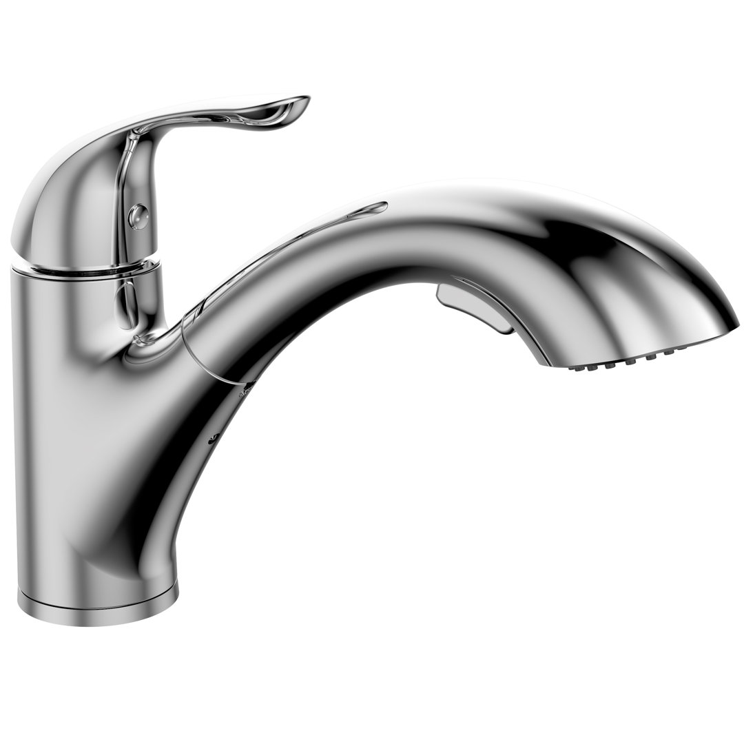 Pull Out Single Handle Kitchen Faucet Allora USA 