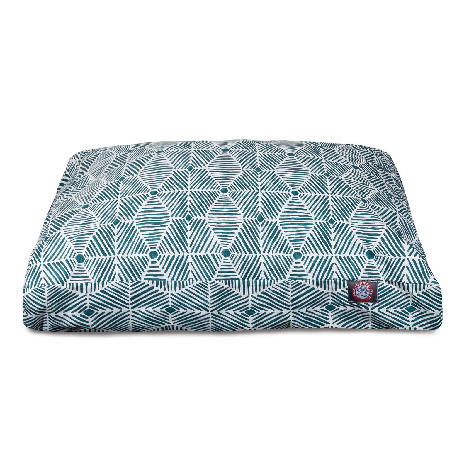 Charlie Orthopedic Memory Foam Geometric Pillow, Emerald, Medium (29" W x 36" D x 5" H);