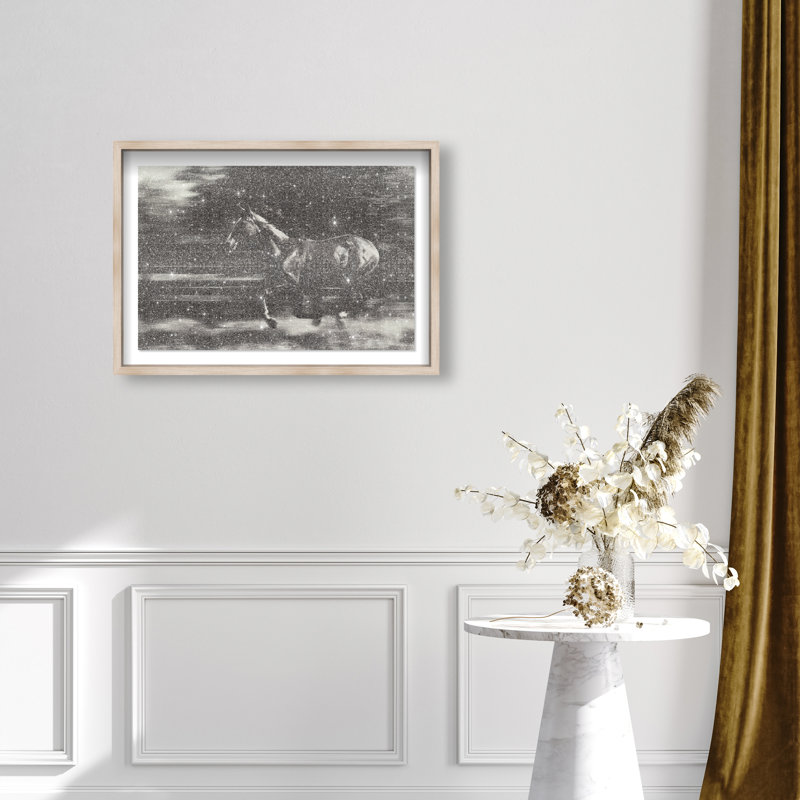 Velocity Unbound Print by Oliver Gal, 25.5"H x 37.5"W, Natural Oak Shadowbox