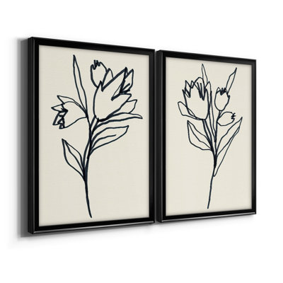Floral Marker I Drawing Print Set