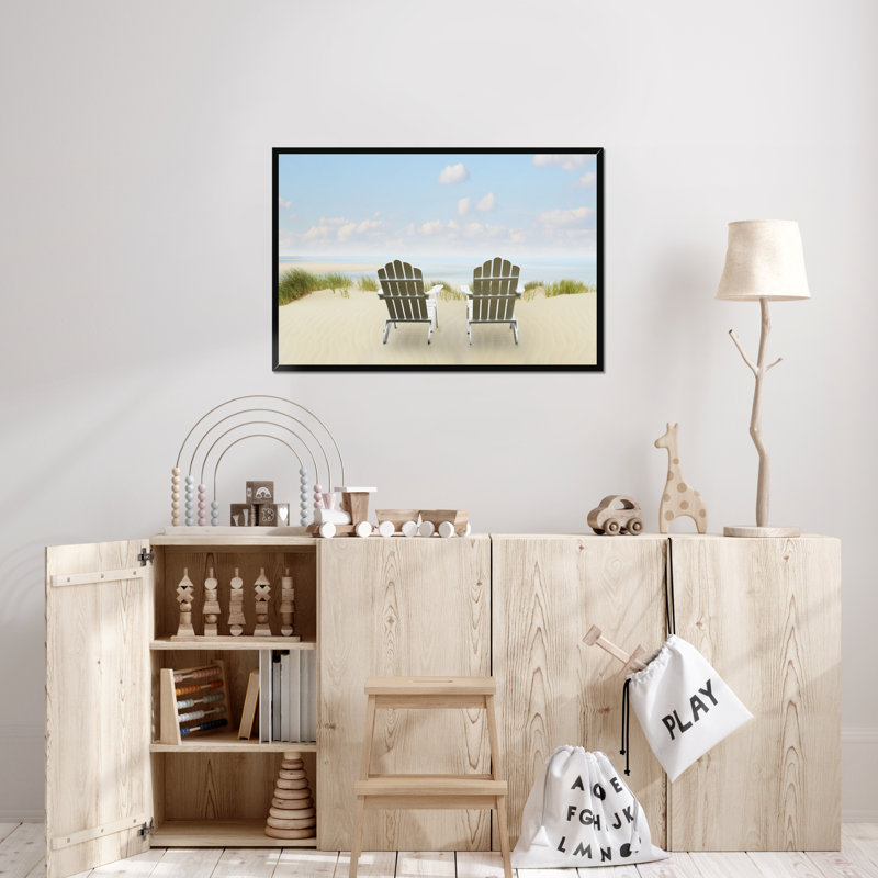 Beachscape I by James McLoughlin - Print, 65cm H x 95cm W, Black Framed Paper Print