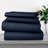 Lux Decor Collection Stripes Bed Sheets Microfiber Bedding Set with Fitted, Flat Sheet & Pillowcase-1713469943-1713469902