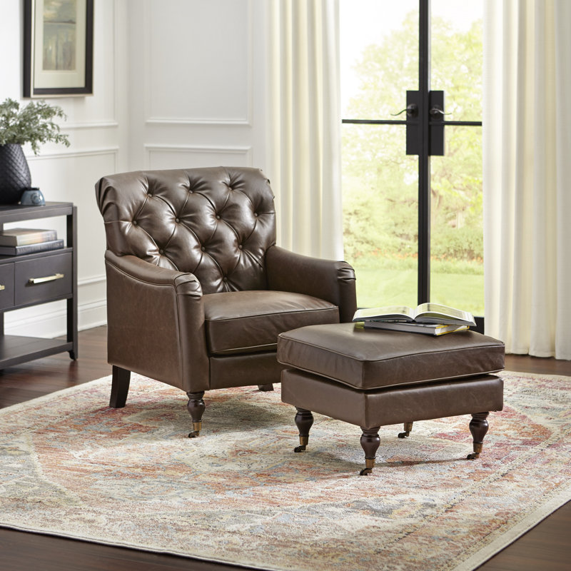 Fauteuil et repose-pieds Gambrell