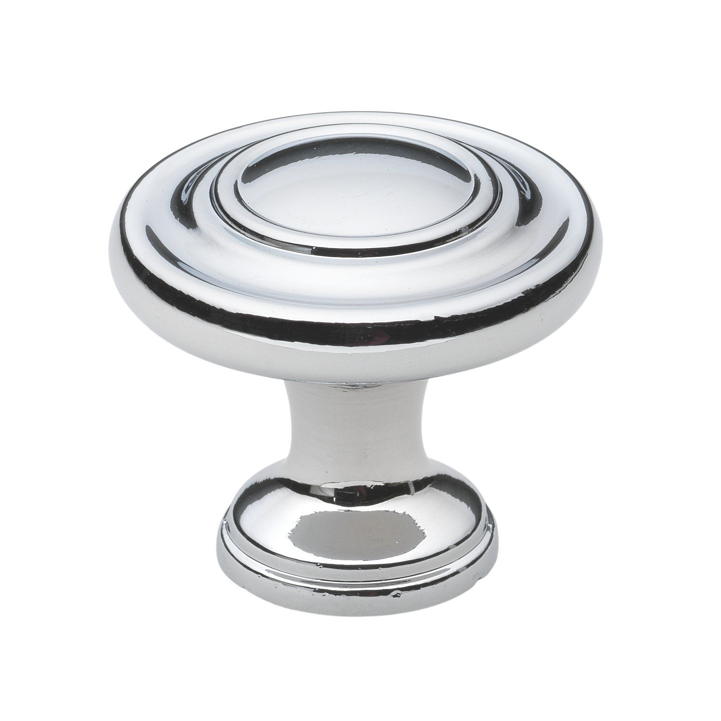 Classic Mushroom Cabinet Knob, Polished Chrome