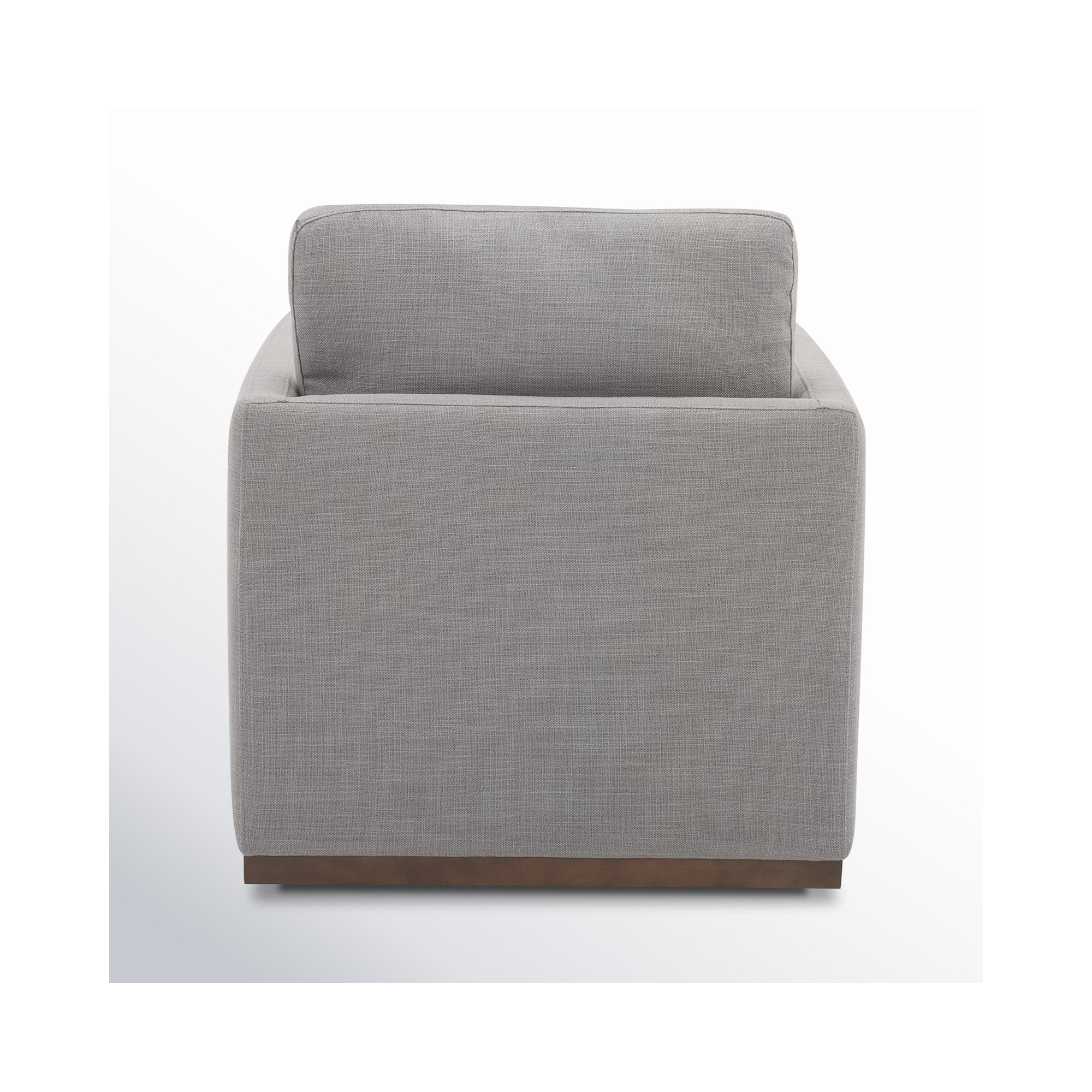 Bobbi Upholstered Swivel Armchair, Effie Flint Performance Linen