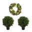 Rustic Hydrangea Fall  with UV Rated Outdoor Boxwood Drop-Ins