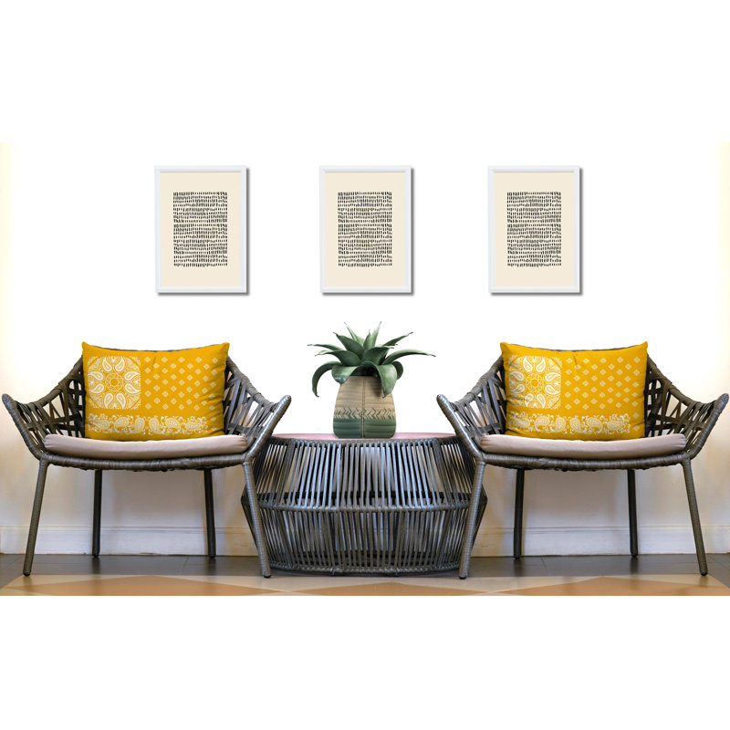 Paisley Outdoor Reversible Throw Pillow, Yellow