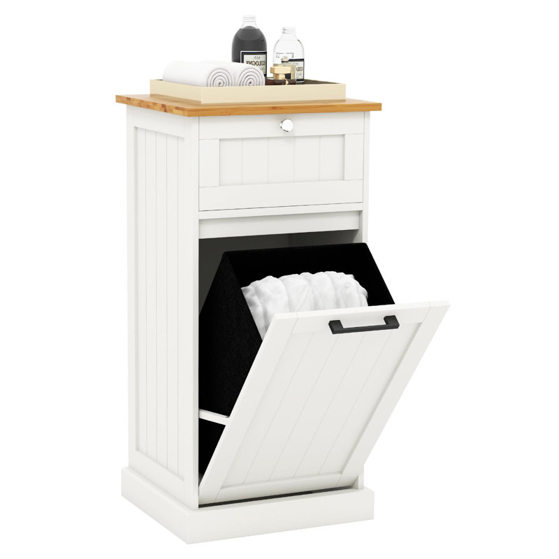 Wood Cabinet Laundry Hamper