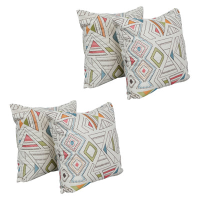 Ensemble de 4 coussins décoratifs en coton 3_17 pouces avec insertions (ensemble de 4)