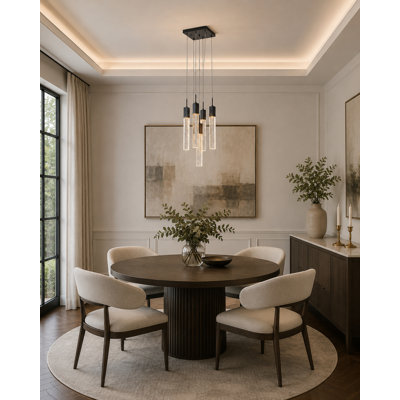Lustre en cristal 5 lumières Modern
