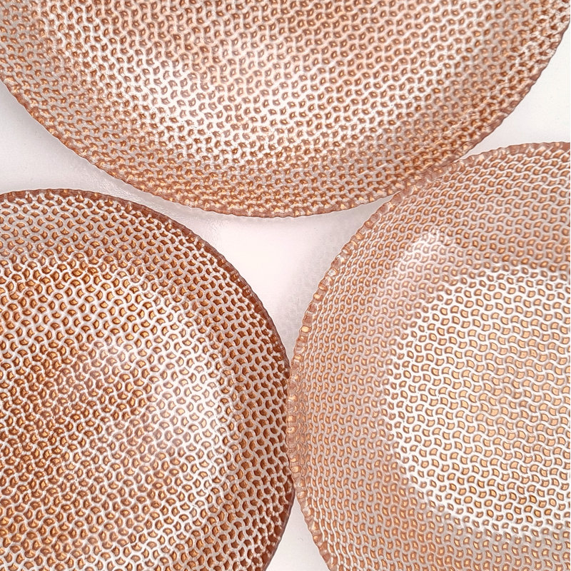 Vaisselle en verre Madellyne, Rose Gold, 18