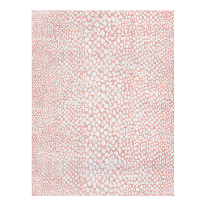 Tapis rose à motif animalier Langley Street®, Rectangle 7 pi 1 po x 10 pi